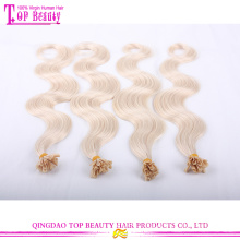 Factory Price Double Drawn Nail Tip Hair Extensions #27 Body Wave U Tip Hair Extensions